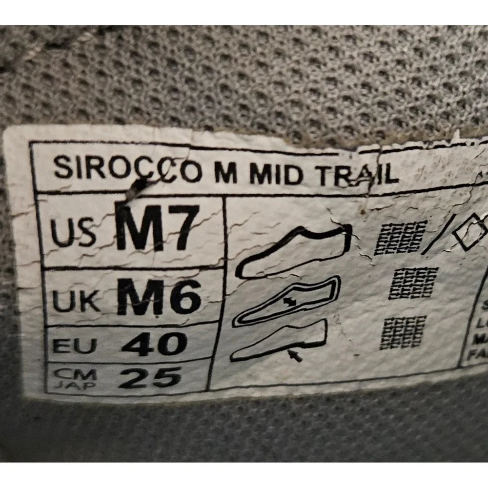 Hey Dude Sirocco M Mid Trail Mens Navy Blue Grey Sneakers Size 7 40166-410